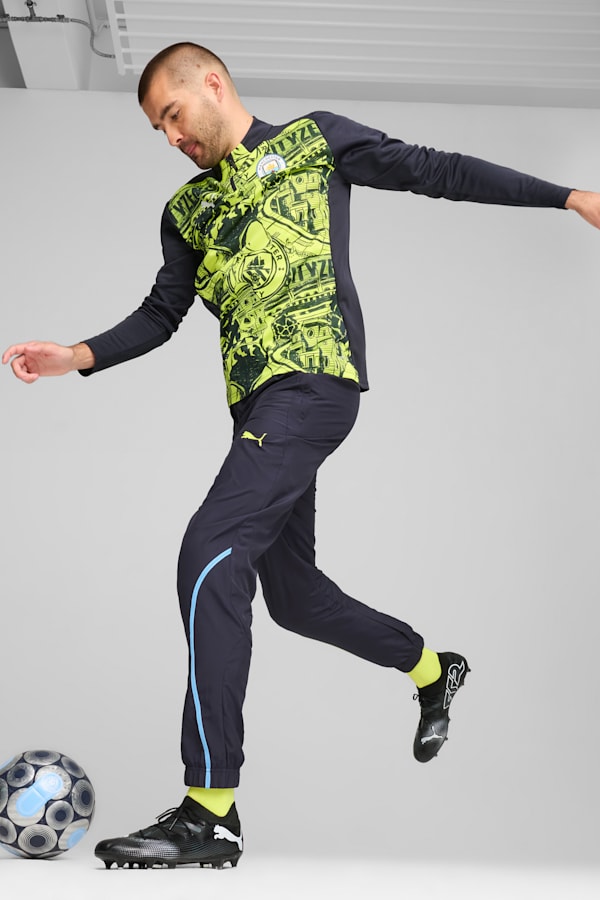Manchester City Pre-match Woven Pants Men, New Navy-Yellow Glow, extralarge-GBR