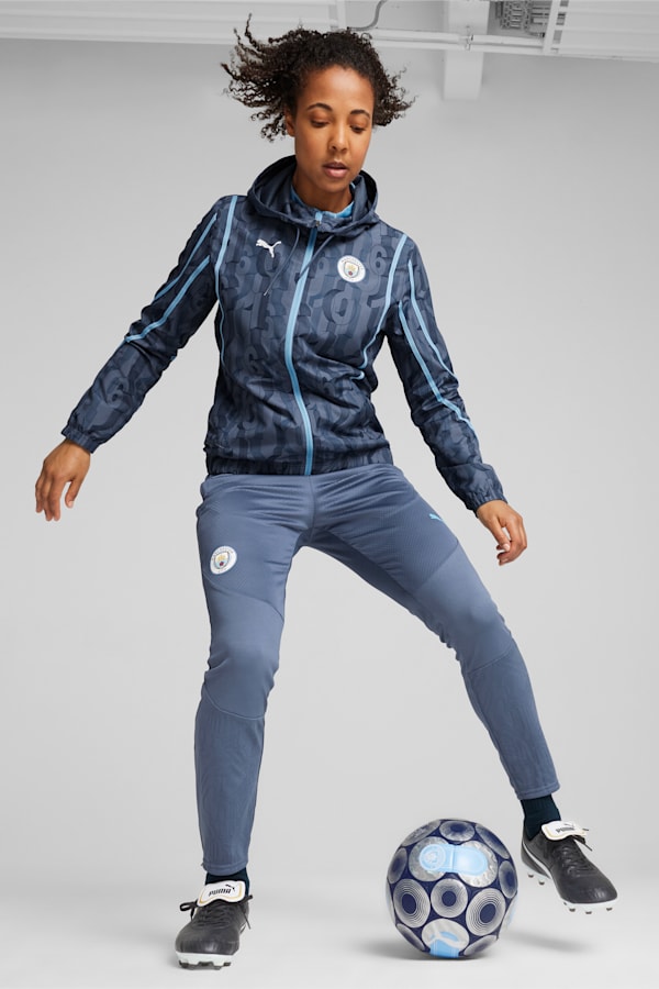 Manchester City Pre-match Woven Jacket Women, Inky Blue-Team Light Blue, extralarge-GBR