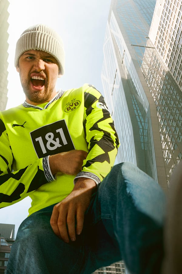Borussia Dortmund Long Sleeve Special Jersey Men, Yellow Alert-PUMA Black, extralarge-GBR
