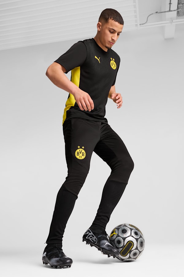 Borussia Dortmund Training Pants Men, PUMA Black-Faster Yellow, extralarge