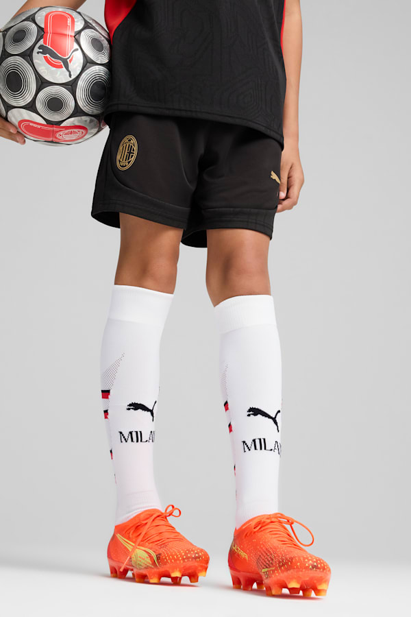 AC Milan Training Shorts Youth, PUMA Black-For All Time Red, extralarge