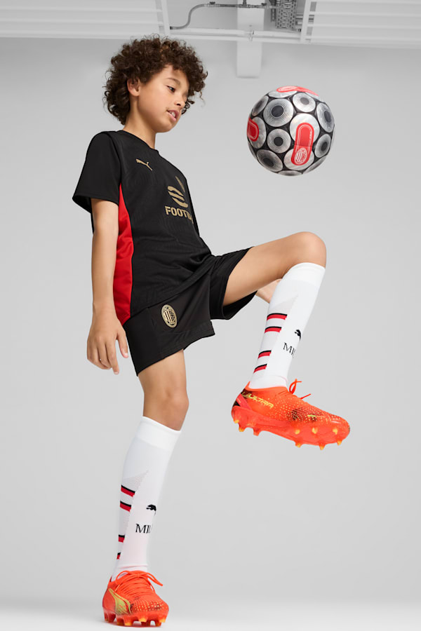 AC Milan Training Shorts Youth, PUMA Black-For All Time Red, extralarge