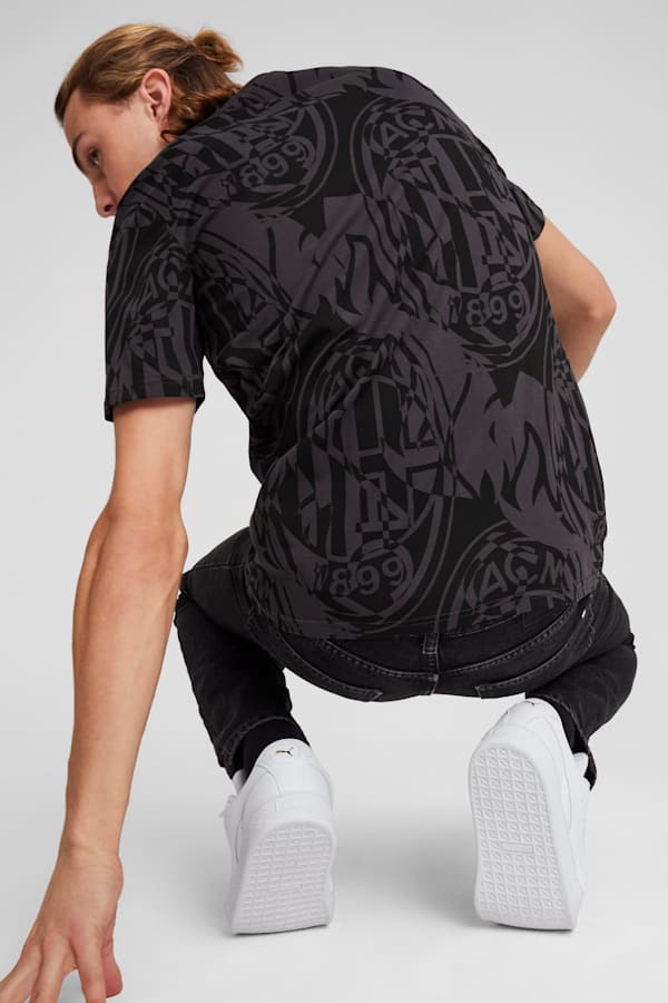 AC Milan ftblCULTURE All-Over Print Tee Men, PUMA Black, extralarge