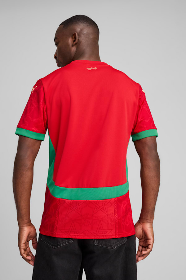 Morocco 2025 Home Jersey Men, PUMA Red-Archive Green, extralarge