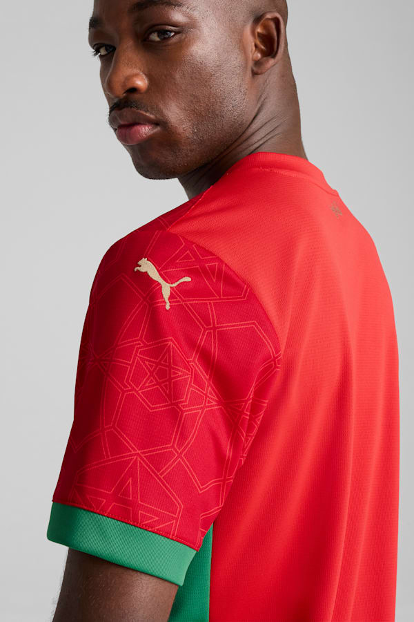 Morocco 2025 Home Jersey Men, PUMA Red-Archive Green, extralarge