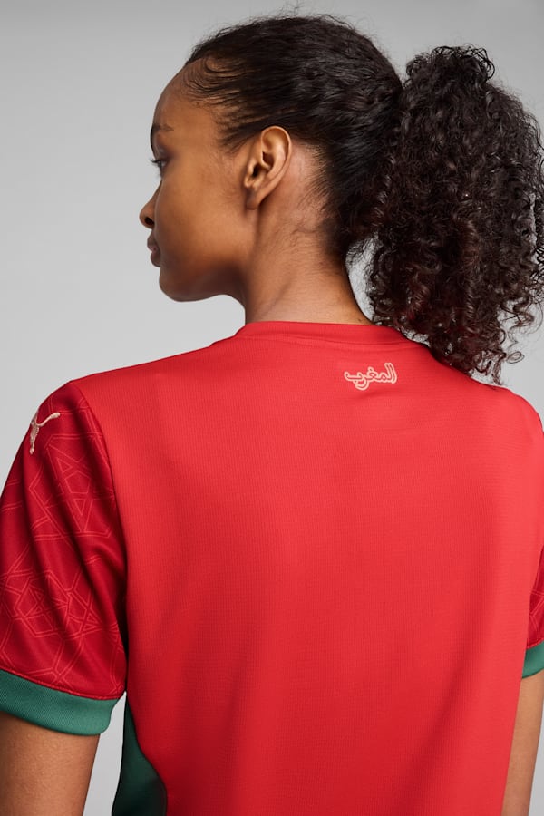 Morocco 2025 Home Jersey Women, PUMA Red-Archive Green, extralarge