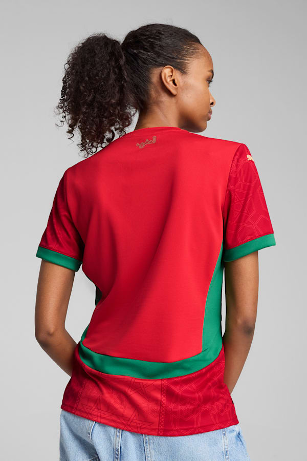 Morocco 2025 Home Jersey Women, PUMA Red-Archive Green, extralarge