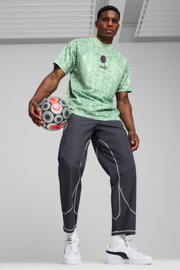 AC Milan ftblSTATEMENT Track Pants Men, Strong Gray-Fresh Mint, extralarge-GBR