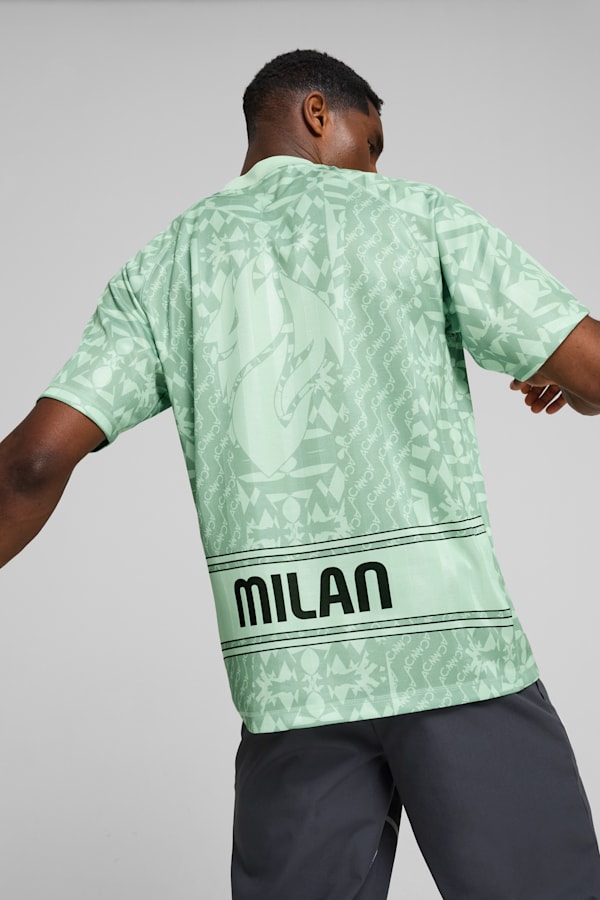 AC Milan ftblSTATEMENT Retro Jersey Men, Fresh Mint-Flat Medium Gray, extralarge