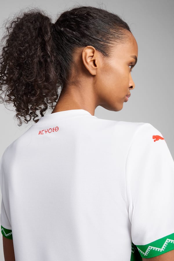 Morocco 2025 Away Jersey Women, PUMA White-Fast Green-PUMA Red, extralarge