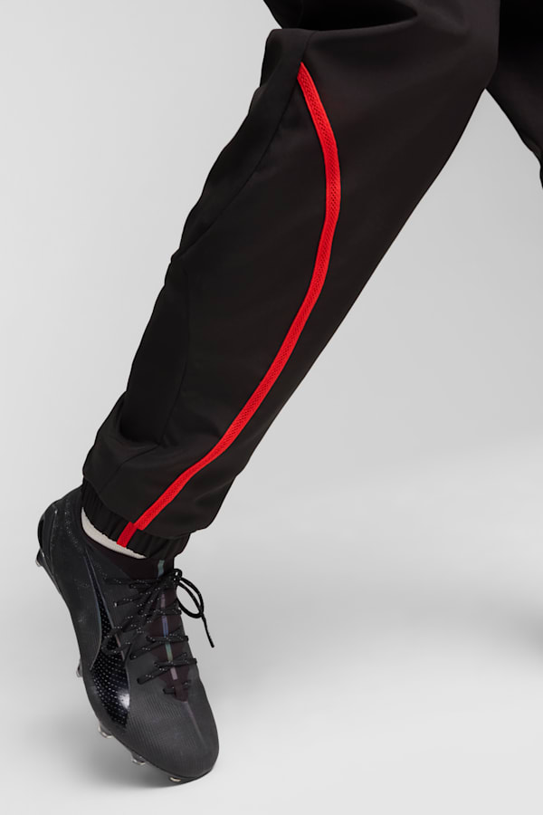 AC Milan Pre-match Woven Pants Men, PUMA Black-For All Time Red, extralarge