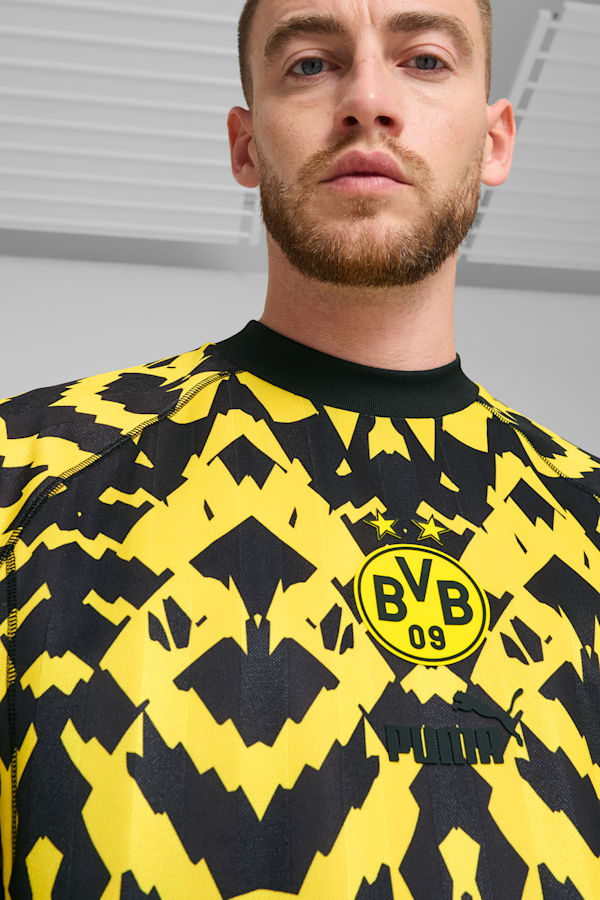 Borussia Dortmund ftblSTATEMENT Retro Jersey Men, Faster Yellow-PUMA Black, extralarge