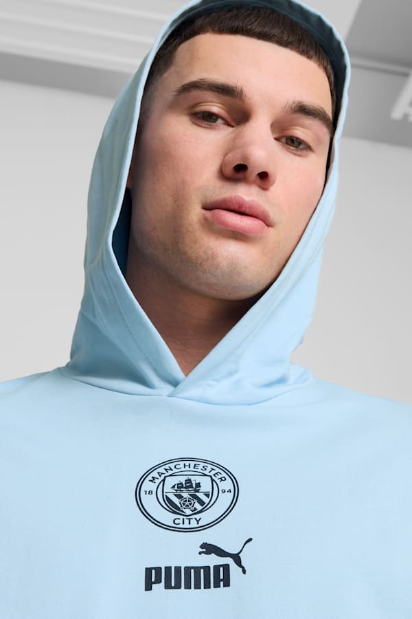 Manchester City ftblCULTURE+ Hoodie Men, Silver Mist-Silver Sky, extralarge-GBR