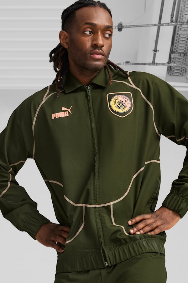 Manchester City ftblSTATEMENT Track Jacket Men, Myrtle-Poppy Pink, extralarge