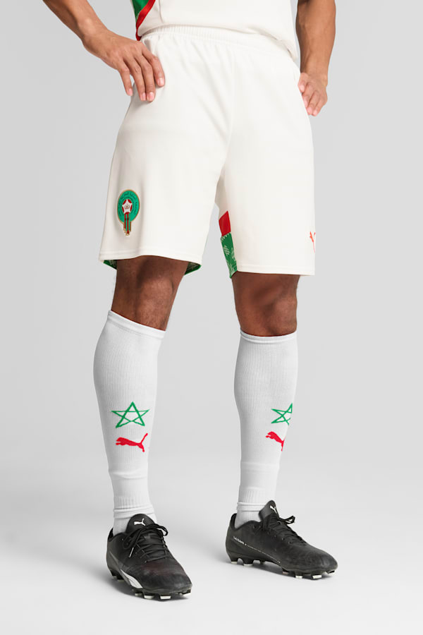 Morocco 2025 Shorts Men, PUMA White-Fast Green-PUMA Red, extralarge