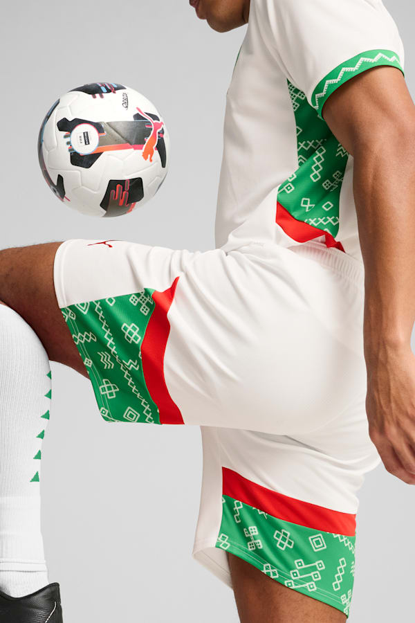 Morocco 2025 Shorts Men, PUMA White-Fast Green-PUMA Red, extralarge