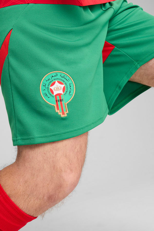 Morocco 2025 Shorts Men, Archive Green-PUMA Red, extralarge
