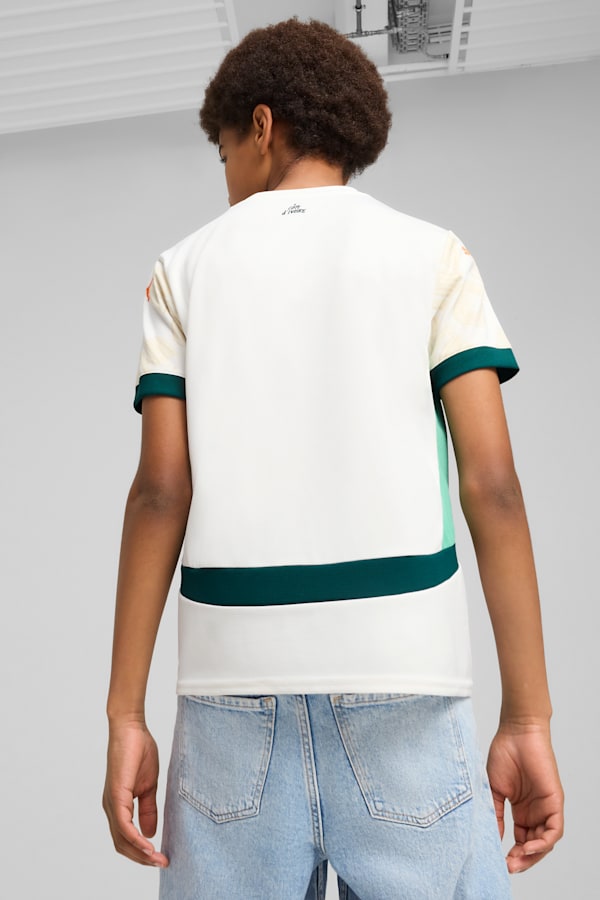 Ivory Coast 2025 Away Jersey Youth, PUMA White-Dark Myrtle, extralarge