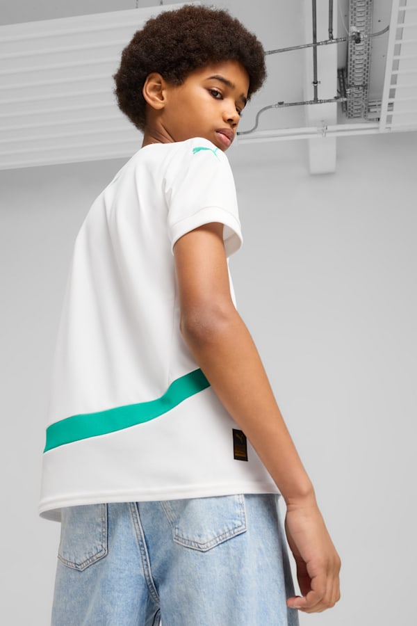 Senegal 2025 Home Jersey Youth, PUMA White-Sport Green, extralarge