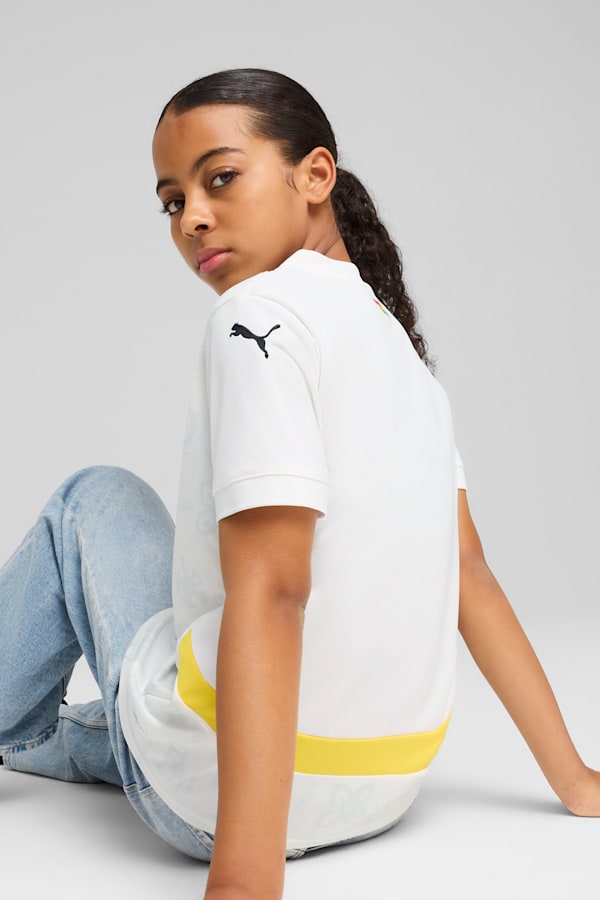 Ghana 2025 Home Jersey Youth, PUMA White-Pelé Yellow, extralarge
