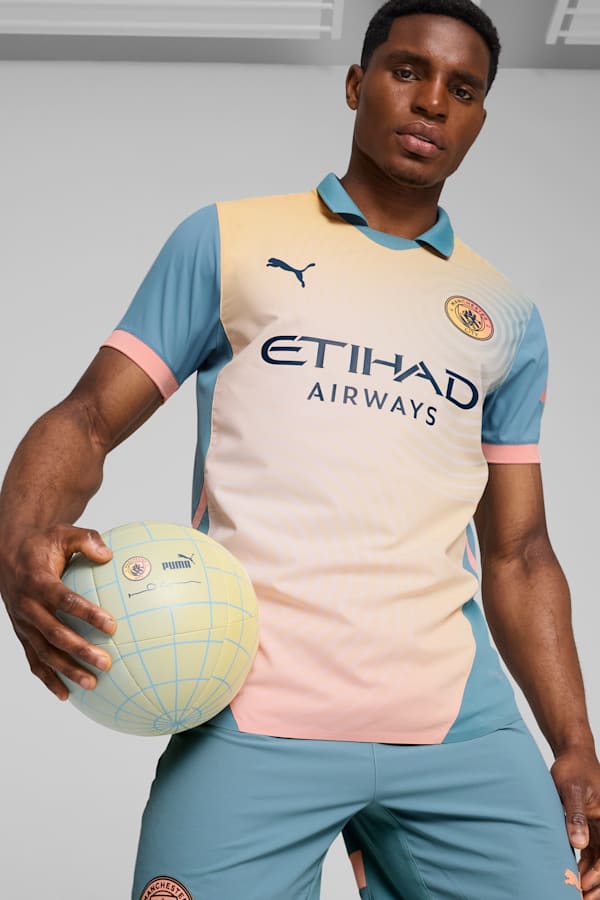 Manchester City 24/25 Authentic Fourth Jersey Men, Rosebay-Bold Blue, extralarge