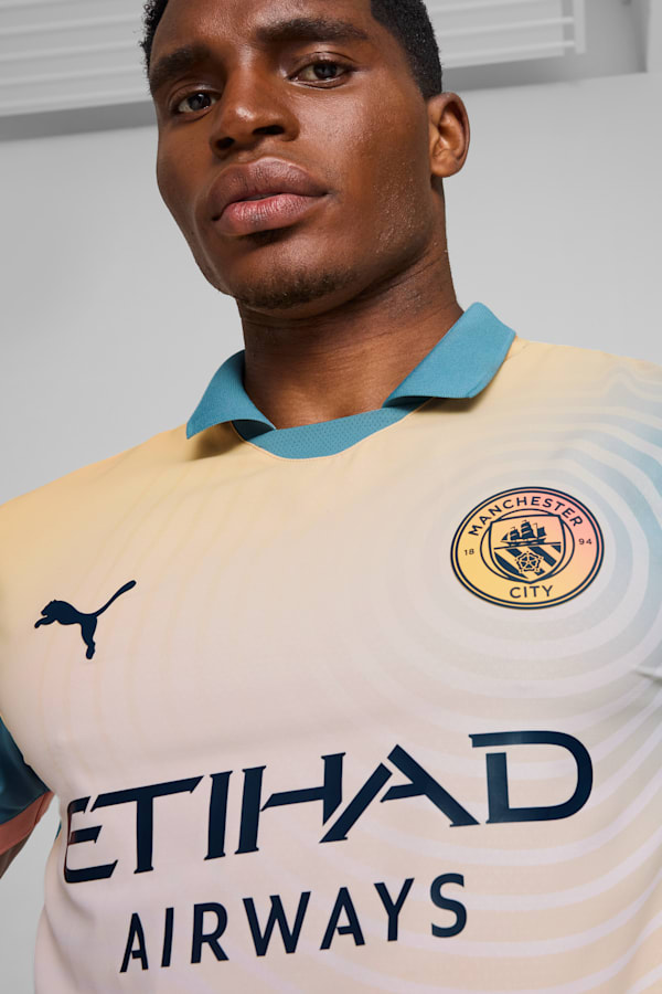 Manchester City 24/25 Authentic Fourth Jersey Men, Rosebay-Bold Blue, extralarge