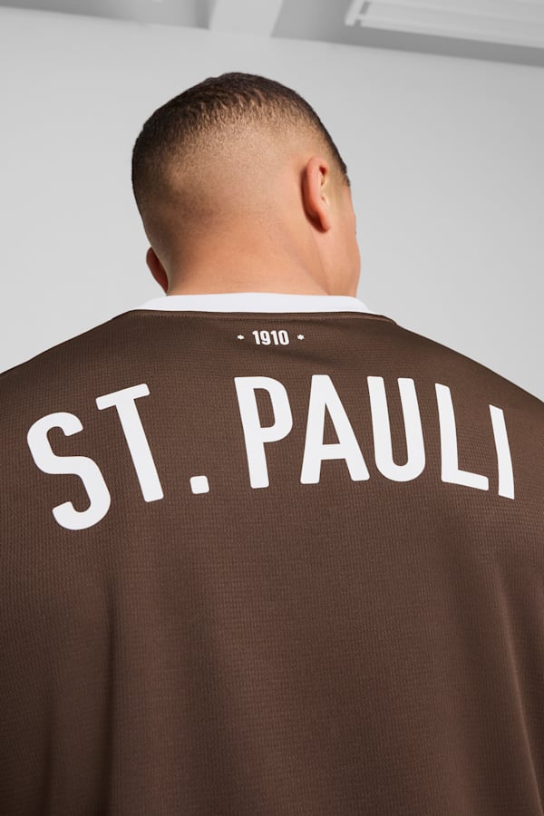 FC St. Pauli 24/25 Home Jersey Men, Espresso Brown-PUMA White, extralarge