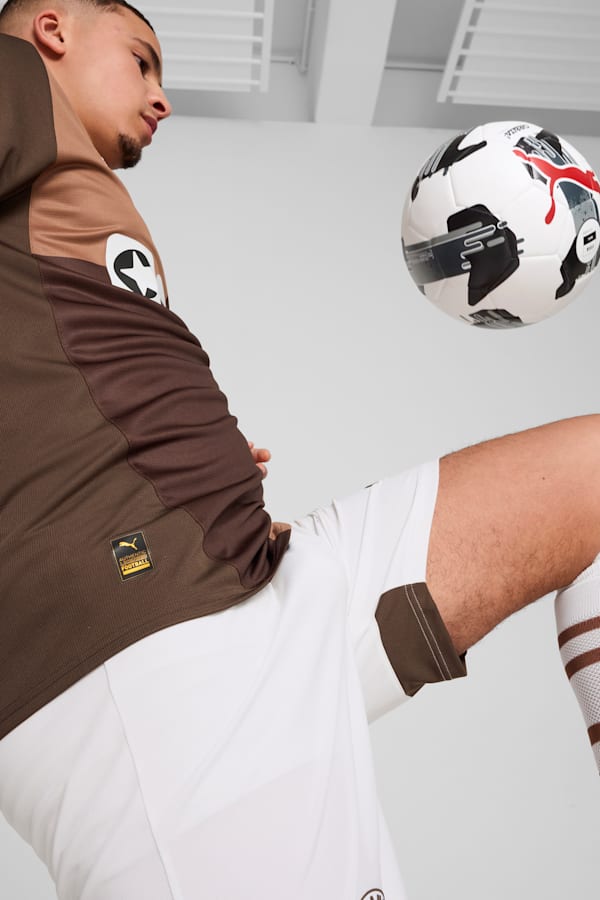 FC St. Pauli 24/25 Home Jersey Men, Espresso Brown-PUMA White, extralarge