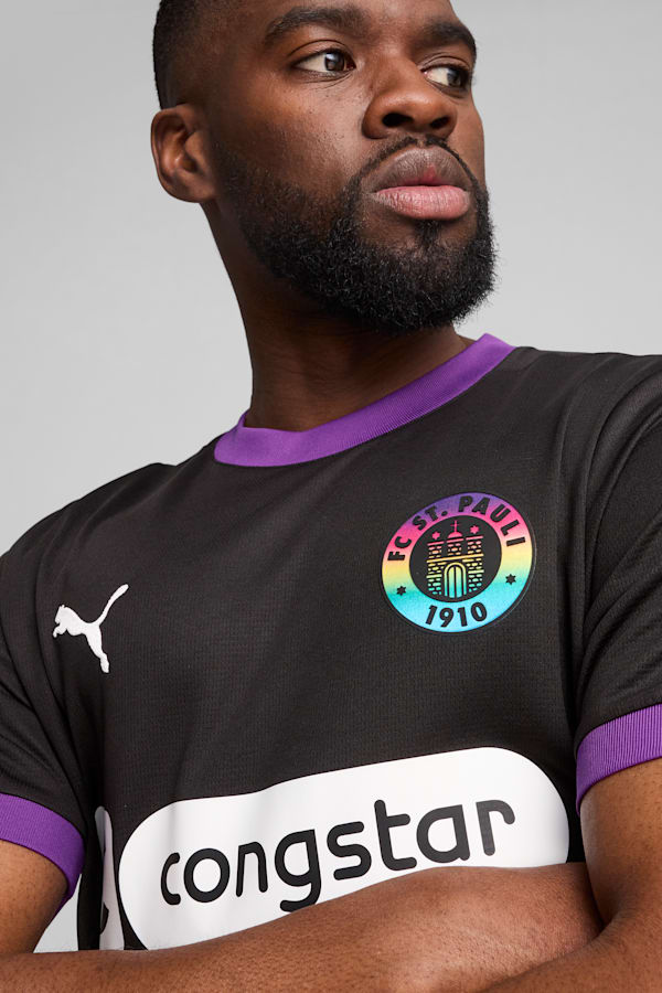 FC St. Pauli 24/25 Third Jersey Men, PUMA Black-PUMA White, extralarge
