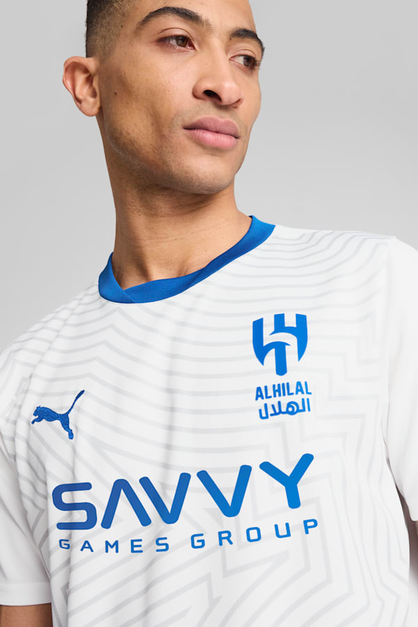 Al Hilal Saudi F.C. 24/25 Away Replica Jersey Men, PUMA White-Blue Intense, extralarge