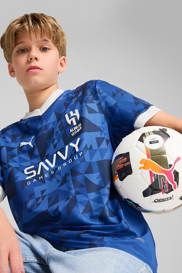 Al-Hilal SFC 24/25 Home Replica Jersey Youth, Blue Intense-PUMA White, extralarge