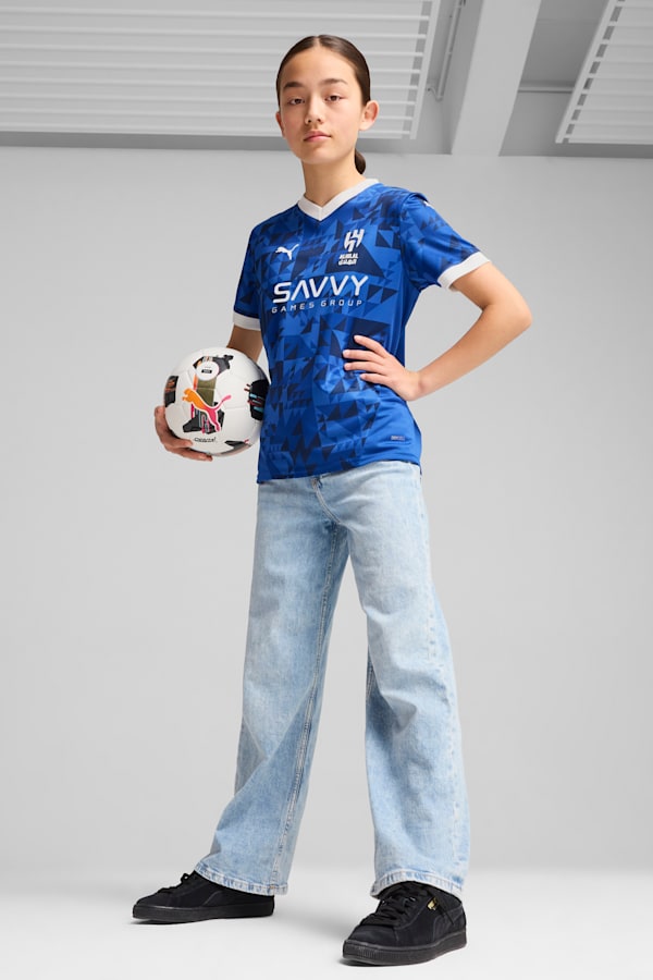 Al-Hilal SFC 24/25 Home Replica Jersey Youth, Blue Intense-PUMA White, extralarge