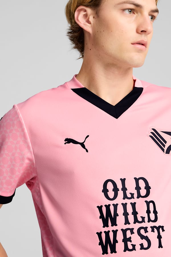 Palermo F.C. 24/25 Home Jersey Men, Team Light Pink-PUMA Black, extralarge