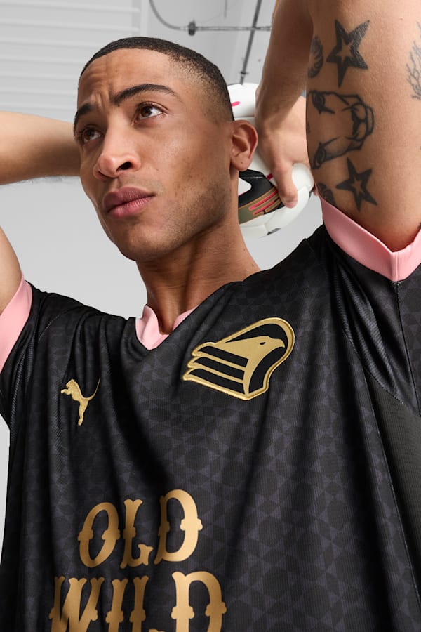 Palermo F.C. 24/25 Away Jersey Men, PUMA Black-PUMA Gold, extralarge