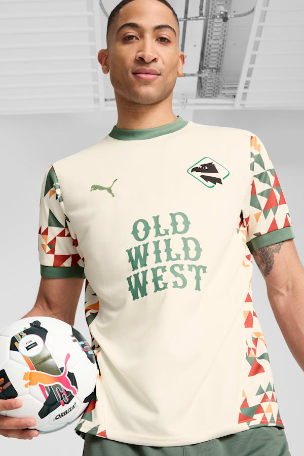 Palermo F.C. 24/25 International Jersey Men, Warm White-Eucalyptus, extralarge