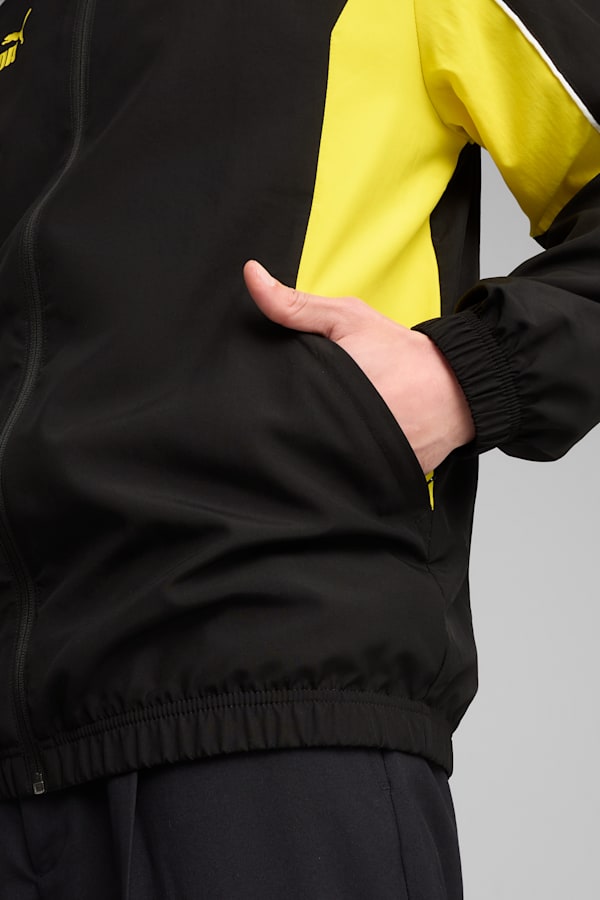 Borussia Dortmund ftblARCHIVE Jacket Men, PUMA Black-Faster Yellow, extralarge-GBR