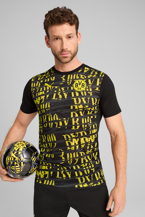 Borussia Dortmund 24/25 Pre-match Jersey Men, PUMA Black-Faster Yellow, extralarge