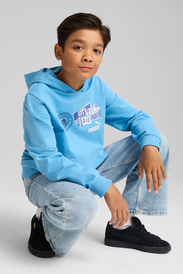 Manchester City ftblNRGY Hoodie Jr Unisex, Team Light Blue, extralarge