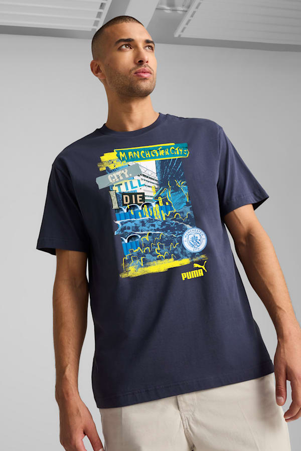 Manchester City ftblNRGY+ Tee Men, PUMA Navy, extralarge