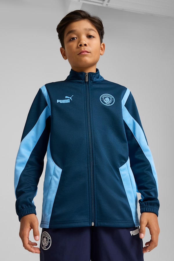 Manchester City ftblNRGY+ Jacket Youth, Marine Blue-Blazing Blue, extralarge