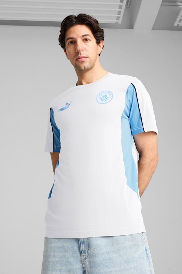 Manchester City ftblARCHIVE Tee Men, PUMA White-Team Light Blue, extralarge-GBR