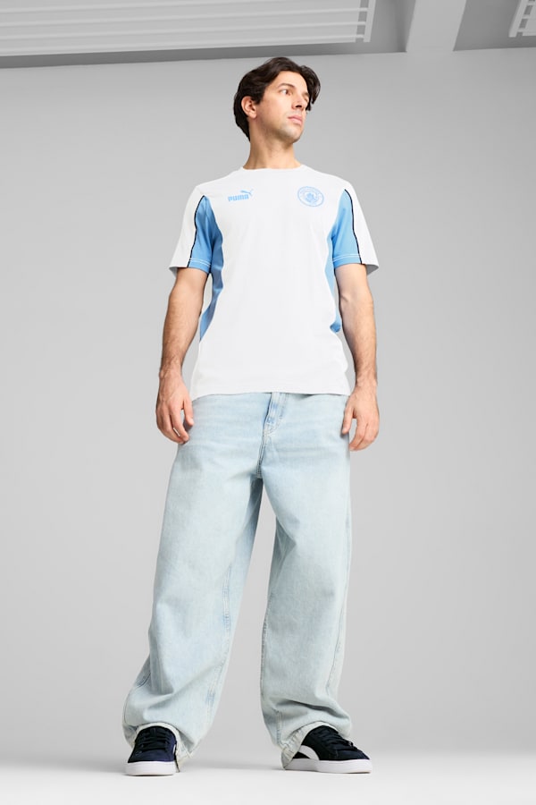 Manchester City ftblARCHIVE Tee Men, PUMA White-Team Light Blue, extralarge-GBR