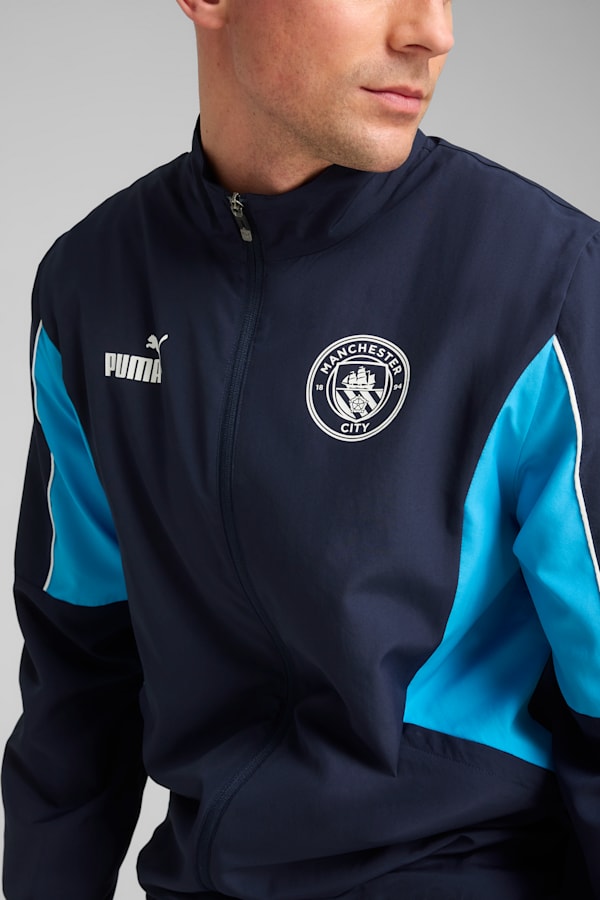 Manchester City ftblARCHIVE Jacket Men, PUMA Navy-Team Light Blue, extralarge-GBR