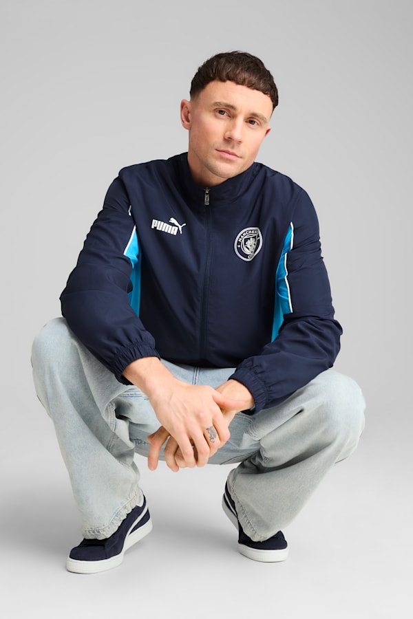 Manchester City ftblARCHIVE Jacket Men, PUMA Navy-Team Light Blue, extralarge-GBR