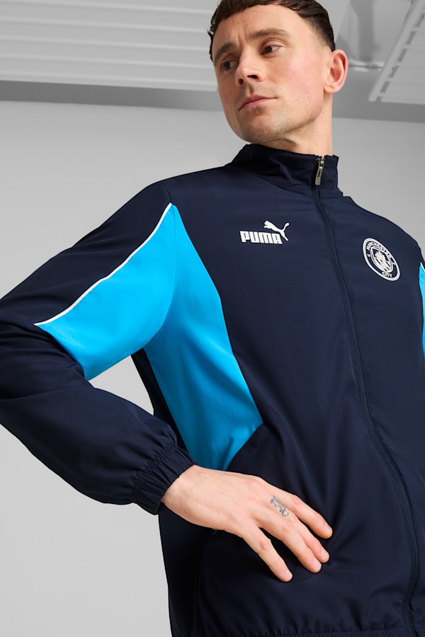 Manchester City ftblARCHIVE Jacket Men, PUMA Navy-Team Light Blue, extralarge-GBR