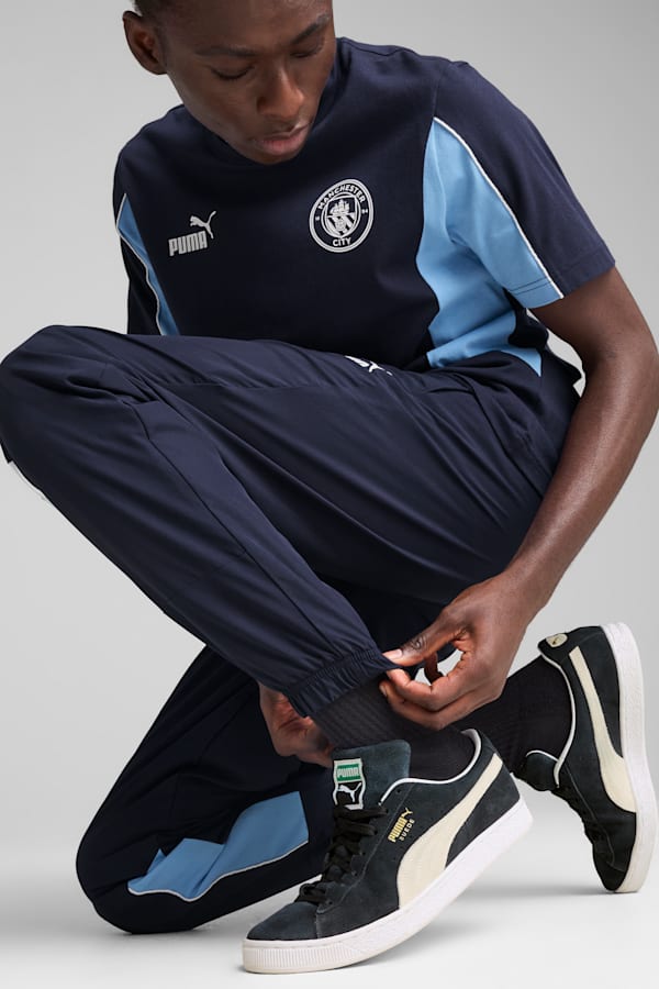 Manchester City ftblARCHIVE Pant Men, PUMA Navy-Team Light Blue, extralarge-GBR
