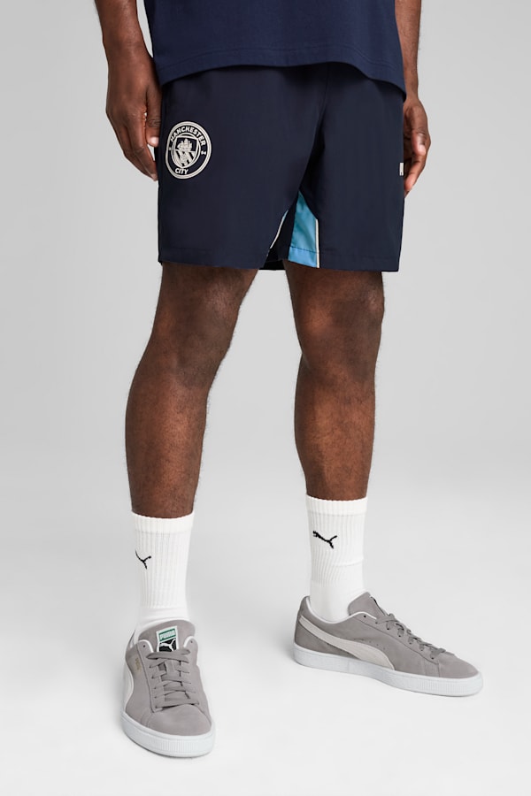 Manchester City ftblARCHIVE Shorts Men, PUMA Navy-Team Light Blue, extralarge-GBR