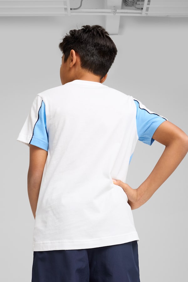 Manchester City ftblARCHIVE Tee Youth, PUMA White-Team Light Blue, extralarge-GBR