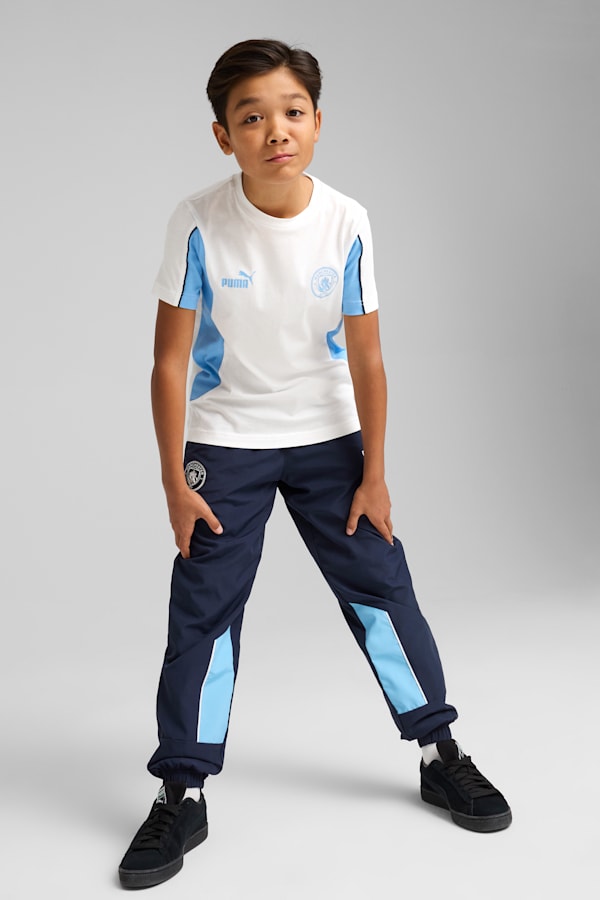 Manchester City ftblARCHIVE Tee Youth, PUMA White-Team Light Blue, extralarge-GBR