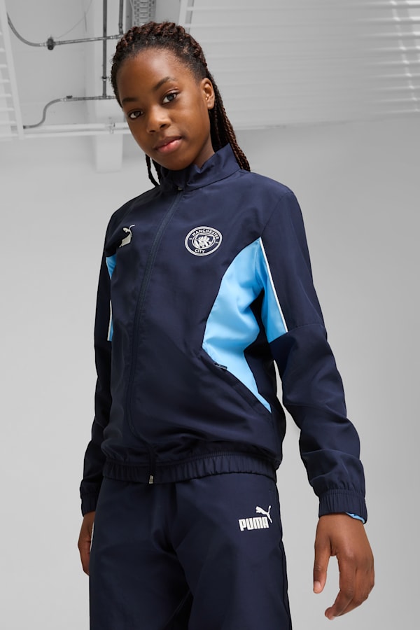 Manchester City ftblARCHIVE Jacket Youth, PUMA Navy-Team Light Blue, extralarge-GBR